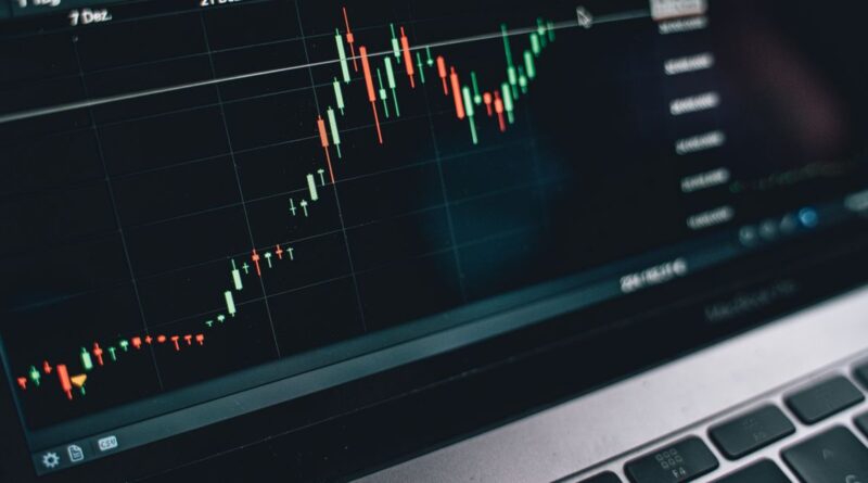Forex price chart on a laptop with an RSI indicator showing settings for different trading styles