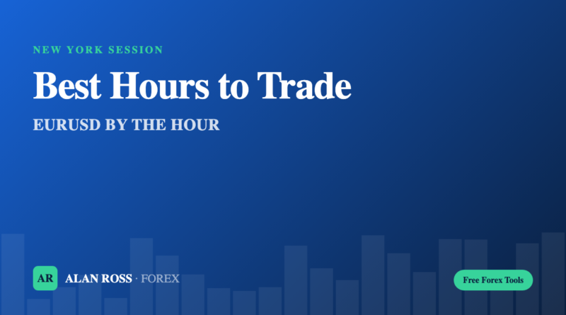 Best hours to trade EURUSD cover, New York session range