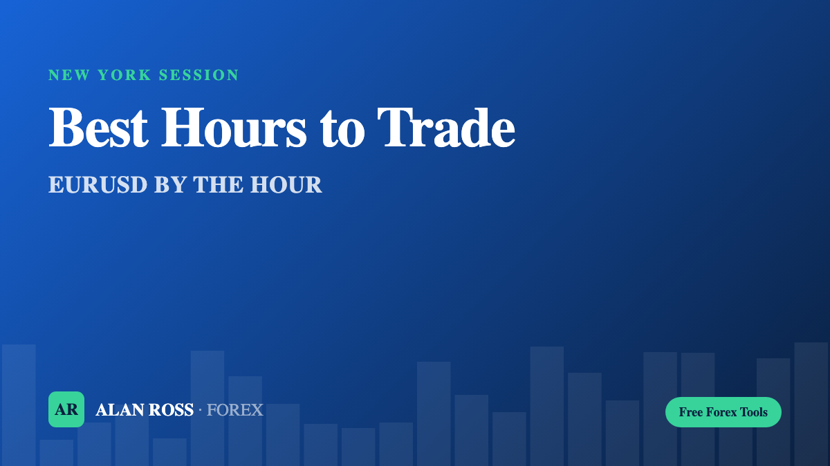Best hours to trade EURUSD cover, New York session range